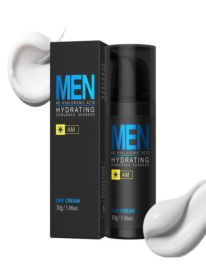 DLZZRS Men Hydrating Day Cream, Daily Moisturizer with 4D Hyaluronic Acid, Oil Control, Firm & Lift Hydrating Cream for Face & Body, Reduce Fine Lines, Strengthen Skin Barrier, 1.06 fl.oz. - Image 1